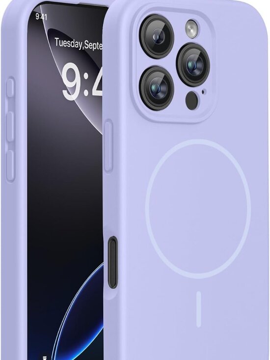 Miracase Other - Miracase iPhone 16 Pro Magnetic Silicone Case MagSafe Shockproof Light Purple